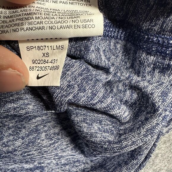 Nike Shirt Womens XS Blue Dri-FIT Training Tank Top Athletic Running Gym - Picture 5 of 9